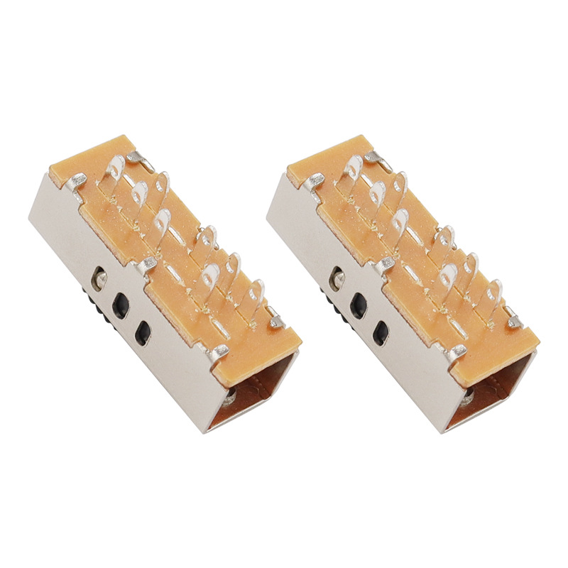 สลับสวิตช์ SS23F10 สาม-สวิตช์เลื่อนความเร็วสำหรับการปรับอุณหภูมิสีไฟ LED และสูง-มอเตอร์เป่าผมเร็ว